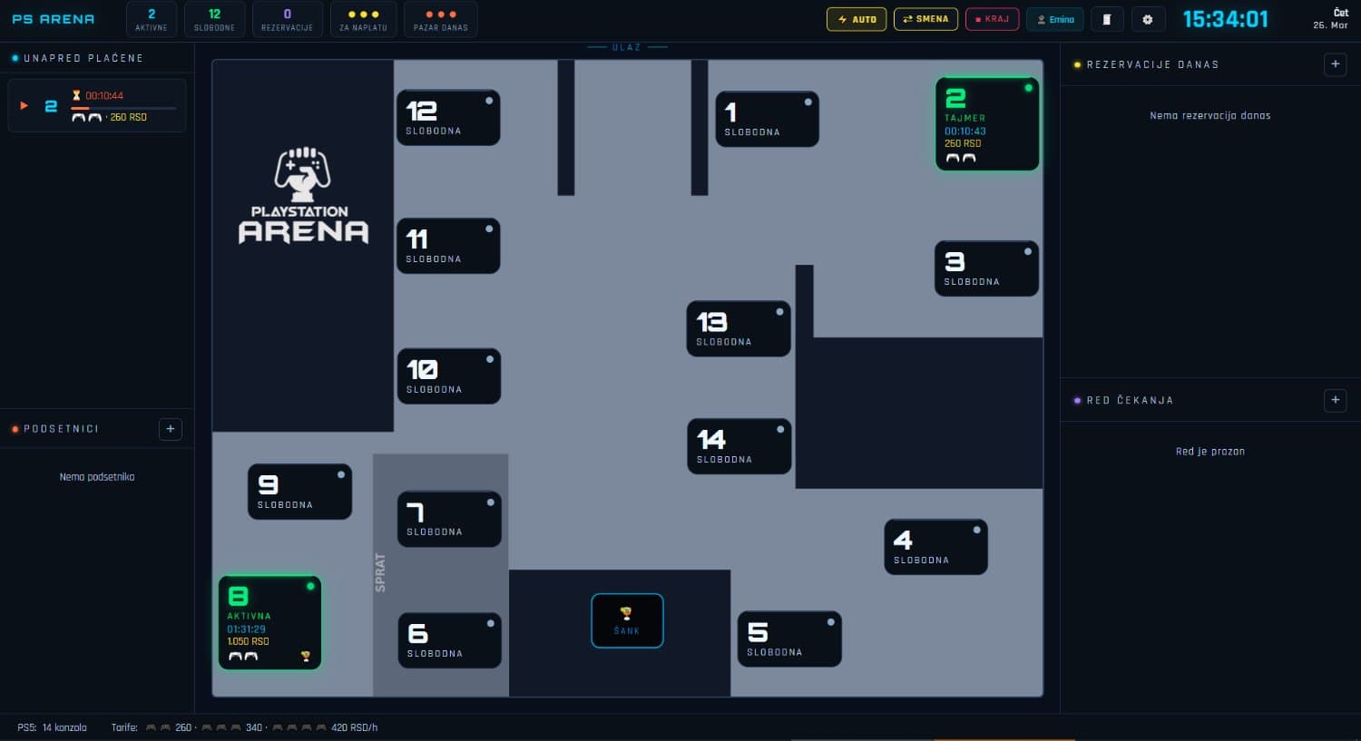 Gaming Center Management System